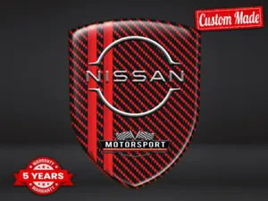 Nissan Emblemi Resina Design Premium Adesivi Bombati Pro